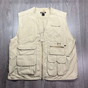 511 Tactical Mens Hunting Fishing Vest size XXXL 17 Pockets Full‎ Zip 3XL